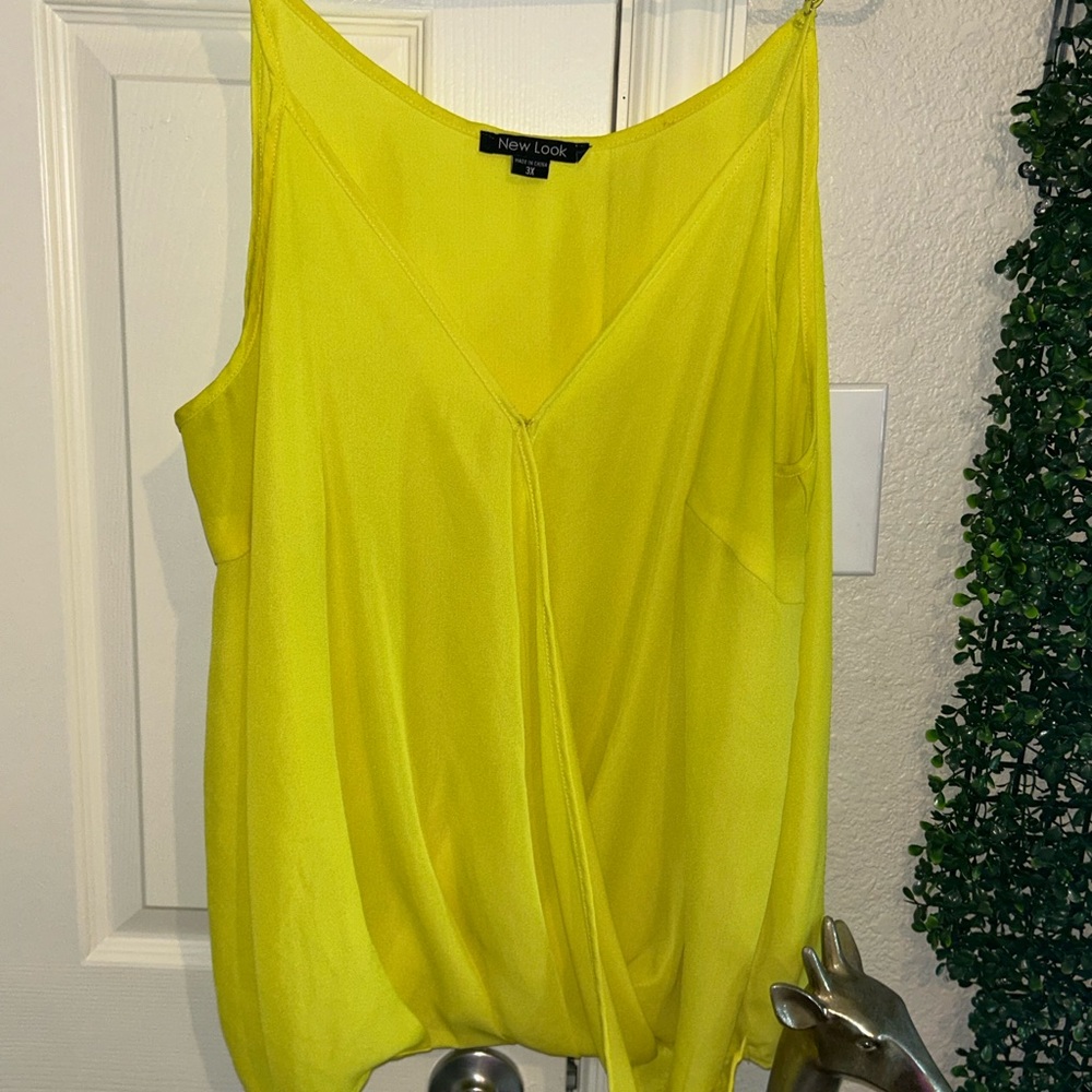 New Look Women's Vibrant Yellow Tank Top